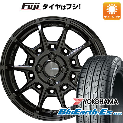 【新品国産車用4穴100】 夏タイヤ ホイール4本セット 205/40R17 ヨコハマ ブルーアース ES32 共豊 ガレルナ レフィーノ 7J 17インチ(送料無料)|フジコーポレーション