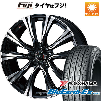 【新品国産車用5穴114.3】 夏タイヤ ホイール4本セット 215/55R17 ヨコハマ ブルーアース ES32 WEDS ウェッズ レオニス VR 7J 17インチ(送料無料)|フジコーポレーション