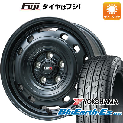 【新品国産車用5穴114.3】 夏タイヤ ホイール4本セット 215/65R16 ヨコハマ ブルーアース ES32 レアマイスター LMG OFF-STYLE 2 (マットブラック) 7J 16インチ(送料無料)