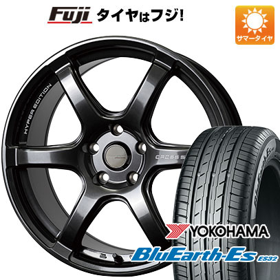 【新品国産車用5穴100】 夏タイヤ ホイール4本セット 225/40R18 ヨコハマ ブルーアース ES32 ホットスタッフ クロススピード ハイパーエディションRS6 7.5J 18インチ(送料無料)|フジコーポレーション