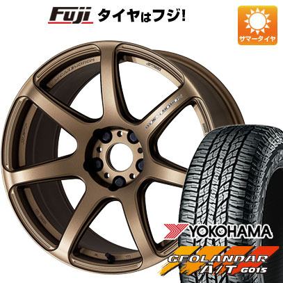 【新品 軽自動車】ハスラー デリカミニ(4WD) 夏タイヤ ホイール4本セット 165/60R15 ヨコハマ ジオランダー A/T G015 RBL WORK ワーク エモーション T7R 5J 15インチ(送料無料)