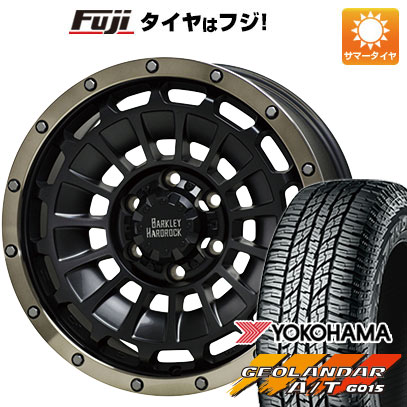【新品国産車用6穴139.7】 夏タイヤ ホイール4本セット 285/70R17 ヨコハマ ジオランダー A/T G015 OWL/RBL ホットスタッフ バークレイハードロック ローガン 8J 17インチ(送料無料)