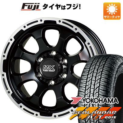 【新品国産車用6穴139.7】 夏タイヤ ホイール4本セット 285/70R17 ヨコハマ ジオランダー A/T G015 OWL/RBL ホットスタッフ マッドクロス グレイス 8J 17インチ(送料無料)|フジコーポレーション