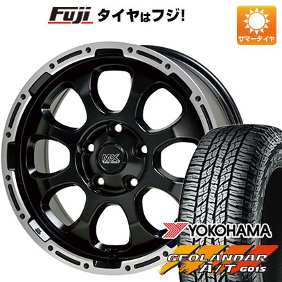 【新品国産車用5穴114.3】 夏タイヤ ホイール4本セット 225/60R17 ヨコハマ ジオランダー A/T G015 OWL/RBL ホットスタッフ マッドクロス グレイス 7J 17インチ(送料無料)｜フジコーポレーション