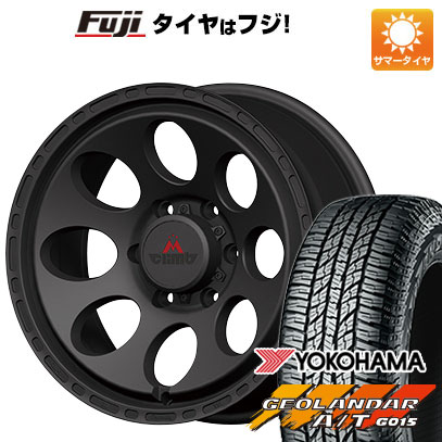 【新品国産車用6穴139.7】 夏タイヤ ホイール4本セット 285/70R17 ヨコハマ ジオランダー A/T G015 OWL/RBL エムクライム アストロ DC 8J 17インチ(送料無料)
