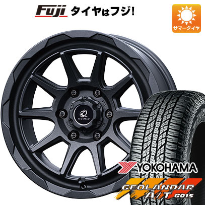 【新品国産車用6穴139.7】 夏タイヤ ホイール4本セット 285/70R17 ヨコハマ ジオランダー A/T G015 OWL/RBL エムズスピード ジュノウ エムエム 8J 17インチ(送料無料)｜フジコーポレーション