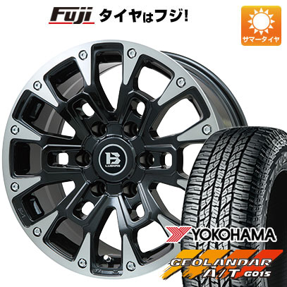 【新品国産車用6穴139.7】 夏タイヤ ホイール4本セット 285/70R17 ヨコハマ ジオランダー A/T G015 OWL/RBL ビッグウエイ B-LUGNAS BRD(ブラックポリッシュ/ブラッククリア) 8J 17インチ(送料無料)