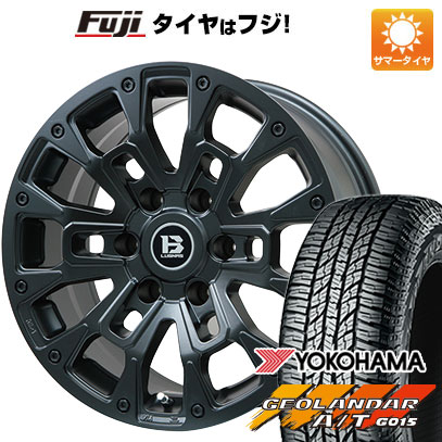 【新品国産車用6穴139.7】 夏タイヤ ホイール4本セット 285/70R17 ヨコハマ ジオランダー A/T G015 OWL/RBL ビッグウエイ B-LUGNAS BRD(マットブラック) 8J 17インチ(送料無料)