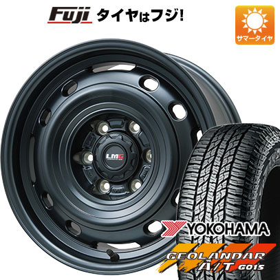 【新品国産車用6穴139.7】 夏タイヤ ホイール4本セット 285/70R17 ヨコハマ ジオランダー A/T G015 OWL/RBL レアマイスター LMG OFF-STYLE 2 (マットブラック) 8J 17インチ(送料無料)