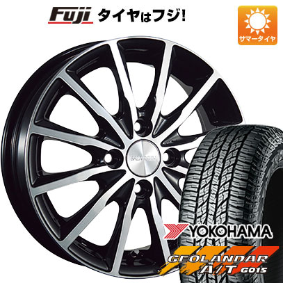 【新品 軽自動車】ハスラー デリカミニ(4WD) 夏タイヤ ホイール4本セット 165/60R15 ヨコハマ ジオランダー A/T G015 RBL ブリヂストン バルミナ A12 4.5J 15インチ(送料無料)