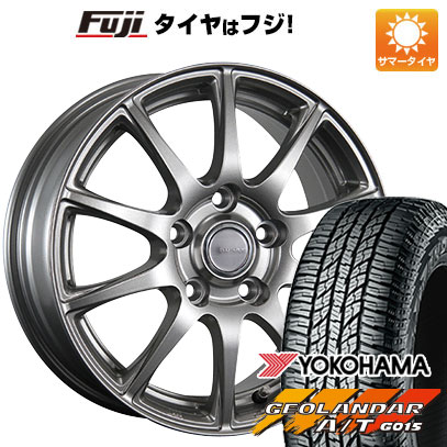 【新品国産車用5穴114.3】 夏タイヤ ホイール4本セット 225/65R17 ヨコハマ ジオランダー A/T G015 OWL/RBL ブリヂストン エコフォルム SE-23 7J 17インチ(送料無料)