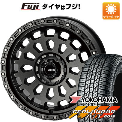 【新品国産車用5穴114.3】 夏タイヤ ホイール4本セット 225/60R17 ヨコハマ ジオランダー A/T G015 OWL/RBL フォーバイフォーエンジニア エアージー ヴァルカン 7J 17インチ(送料無料)