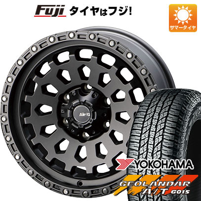 【新品国産車用6穴139.7】 夏タイヤ ホイール4本セット 285/70R17 ヨコハマ ジオランダー A/T G015 OWL/RBL フォーバイフォーエンジニア エアージー ヴァルカン 8J 17インチ(送料無料)