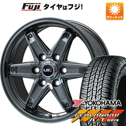 【新品国産車用6穴139.7】 夏タイヤ ホイール4本セット 285/70R17 ヨコハマ ジオランダー A/T G015 OWL/RBL レアマイスター LMG エトナ(ディープグレー) 17インチ(送料無料)|フジコーポレーション