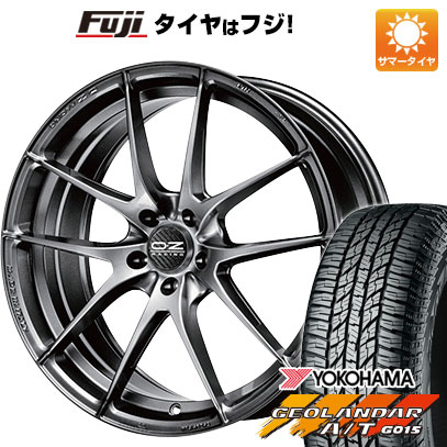 【新品国産車用5穴114.3】 夏タイヤ ホイール4本セット 225/65R17 ヨコハマ ジオランダー A/T G015 OWL/RBL OZ レッジェーラHLT 17インチ(送料無料)