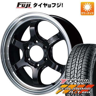 【新品】ハイエース200系 夏タイヤ ホイール4本セット 215/65R16 109/107S ヨコハマ ジオランダー A/T G015 WL/RBL ヨコハマ アドバンレーシング RG-D2 for HIACE 6.5J 16インチ(送料無料)｜フジコーポレーション