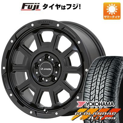 【新品国産車用5穴114.3】 夏タイヤ ホイール4本セット 225/60R17 ヨコハマ ジオランダー A/T G015 OWL/RBL ジャオス アダマスBL5 7.5J 17インチ(送料無料)