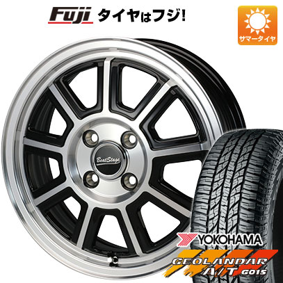 【新品 軽自動車】ハスラー デリカミニ(4WD) 夏タイヤ ホイール4本セット 165/60R15 ヨコハマ ジオランダー A/T G015 RBL ブレスト ビートステージ KS-C 5J 15インチ(送料無料)