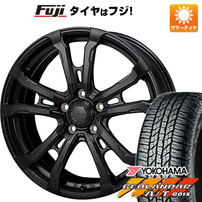 【新品国産車用5穴114.3】 夏タイヤ ホイール4本セット 225/65R17 ヨコハマ ジオランダー A/T G015 OWL/RBL モンツァ HI-BLOCK ヴィラス 7J 17インチ(送料無料)
