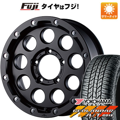 【新品】ジムニー 夏タイヤ ホイール4本セット 185/85R16 ヨコハマ ジオランダー A/T G015 WL/RBL ギャルソン マルビーレ マッドラン 5.5J 16インチ(送料無料)