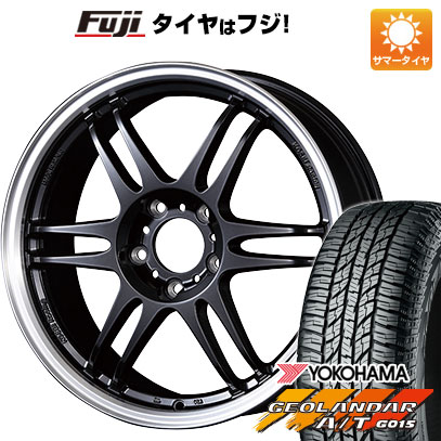 【新品国産車用5穴114.3】 夏タイヤ ホイール4本セット 225/65R17 ヨコハマ ジオランダー A/T G015 OWL/RBL コーセイ K-1レーシング レヴ 7J 17インチ(送料無料)|フジコーポレーション