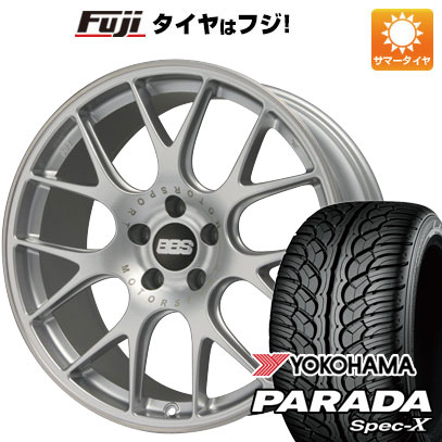 【新品国産車用5穴114.3】 夏タイヤ ホイール4本セット 235/55R20 ヨコハマ PARADA Spec-X BBS GERMANY CH-R ブリリアントシルバー 8.5J 20インチ(送料無料)