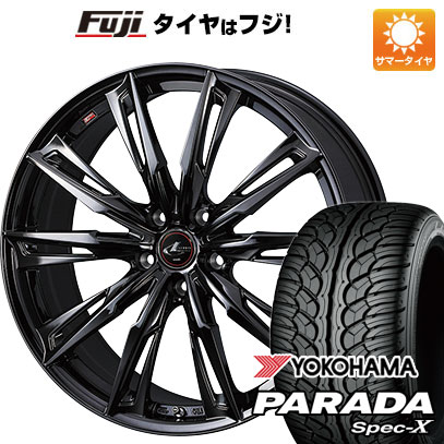 【新品国産車用5穴114.3】 夏タイヤ ホイール4本セット 235/55R20 ヨコハマ PARADA Spec-X WEDS ウェッズ レオニス GX 8.5J 20インチ(送料無料)｜フジコーポレーション