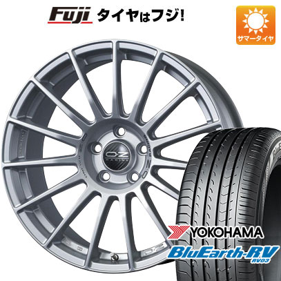 【パンク保証付き】【新品国産車用5穴114.3】 夏タイヤ ホイール4本セット 225/55R18 ヨコハマ ブルーアース RV-03 OZ スーパーツーリズモ LM 8J 18インチ(送料無料)｜フジコーポレーション
