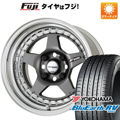【パンク保証付き】【新品国産車用4穴100】 夏タイヤ ホイール4本セット 185/60R15 ヨコハマ ブルーアース RV-03 WORK ワーク マイスター CR01 6.5J 15インチ(送料無料)|フジコーポレーション