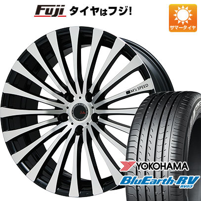 【パンク保証付き】【新品国産車用5穴114.3】 夏タイヤ ホイール4本セット 245/40R19 ヨコハマ ブルーアース RV-03 エムズスピード ジュリア 666モノブロック 8J 19インチ(送料無料)｜フジコーポレーション