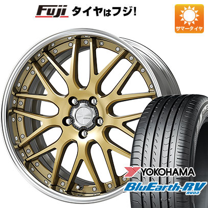 【パンク保証付き】【新品国産車用5穴114.3】 夏タイヤ ホイール4本セット 245/35R20 ヨコハマ ブルーアース RV-03 WORK ワーク ランベック LM1 8.5J 20インチ(送料無料)