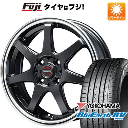 【パンク保証付き】【新品国産車用4穴100】 夏タイヤ ホイール4本セット 185/60R15 ヨコハマ ブルーアース RV-03 ブレスト ユーロマジック タイプS-07 5.5J 15インチ(送料無料)|フジコーポレーション