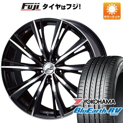 【パンク保証付き】【新品国産車用5穴114.3】 夏タイヤ ホイール4本セット 215/50R17 ヨコハマ ブルーアース RV-03 WEDS ウェッズ レオニス WX 17インチ(送料無料)