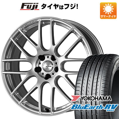 【パンク保証付き】【新品国産車用5穴114.3】 夏タイヤ ホイール4本セット 245/35R20 ヨコハマ ブルーアース RV-03 WORK ワーク エモーション M8R 8.5J 20インチ(送料無料)