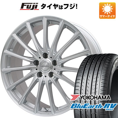 【パンク保証付き】【新品国産車用5穴114.3】 夏タイヤ ホイール4本セット 245/40R20 ヨコハマ ブルーアース RV-03 レアマイスター LM-S FS15 (シルバーポリッシュ) 8.5J 20インチ(送料無料)