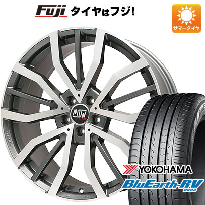 【パンク保証付き】【新品国産車用5穴114.3】 夏タイヤ ホイール4本セット 245/40R19 ヨコハマ ブルーアース RV-03 MSW by OZ Racing MSW 49(グロスガンメタルポリッシュ) 8J 19インチ(送料無料)