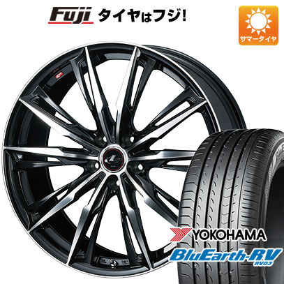【パンク保証付き】【新品国産車用5穴114.3】 夏タイヤ ホイール4本セット 245/35R20 ヨコハマ ブルーアース RV-03 WEDS ウェッズ レオニス GX 8.5J 20インチ(送料無料)