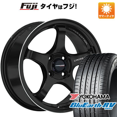 【パンク保証付き】【新品国産車用5穴114.3】 夏タイヤ ホイール4本セット 215/50R17 ヨコハマ ブルーアース RV-03 ホットスタッフ クロススピード ハイパーエディションCR5 7.5J 17インチ(送料無料)|フジコーポレーション