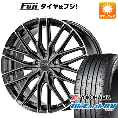 【パンク保証付き】【新品国産車用5穴114.3】 夏タイヤ ホイール4本セット 225/40R19 ヨコハマ ブルーアース RV-03 OZ グランツーリズモ HLT 8.5J 19インチ(送料無料)