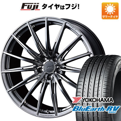【パンク保証付き】【新品国産車用5穴114.3】 夏タイヤ ホイール4本セット 235/50R18 ヨコハマ ブルーアース RV-03 WEDS ウェッズ F-ZERO FZ-4 7.5J 18インチ(送料無料)|フジコーポレーション