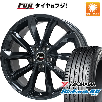 【パンク保証付き】【新品国産車用5穴114.3】 夏タイヤ ホイール4本セット 245/45R19 ヨコハマ ブルーアース RV-03 MSW by OZ Racing MSW 42(グロスブラック) 8J 19インチ(送料無料)｜フジコーポレーション