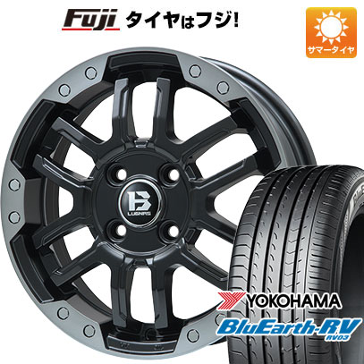 【パンク保証付き】【新品】オーラ 夏タイヤ ホイール4本セット 205/50R17 ヨコハマ ブルーアース RV-03 ビッグウエイ B-LUGNAS FRD(マットブラック/ブラッククリアリム) 6.5J 17インチ(送料無料)|フジコーポレーション