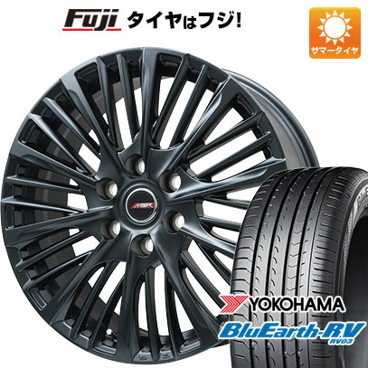 【パンク保証付き】【新品国産車用5穴114.3】 夏タイヤ ホイール4本セット 245/35R20 ヨコハマ ブルーアース RV-03 プレミックス MER-X マットブラック 8.5J 20インチ(送料無料)