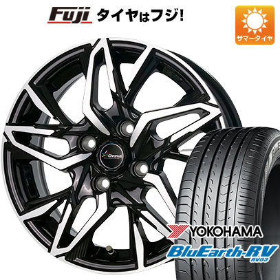【パンク保証付き】【新品国産車用4穴100】 夏タイヤ ホイール4本セット 185/60R15 ヨコハマ ブルーアース RV-03 ホットスタッフ クロノス CH-112 5.5J 15インチ(送料無料)