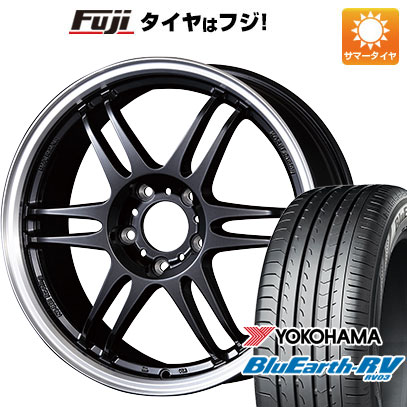 【パンク保証付き】【新品国産車用5穴114.3】 夏タイヤ ホイール4本セット 225/65R17 ヨコハマ ブルーアース RV-03 コーセイ K-1レーシング レヴ 7J 17インチ(送料無料)