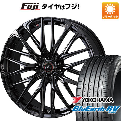 【パンク保証付き】【新品国産車用5穴114.3】 夏タイヤ ホイール4本セット 245/35R20 ヨコハマ ブルーアース RV-03 WEDS ウェッズ レオニス SK 8.5J 20インチ(送料無料)