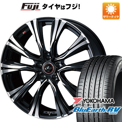 【パンク保証付き】【新品国産車用5穴114.3】 夏タイヤ ホイール4本セット 245/45R19 ヨコハマ ブルーアース RV-03 WEDS ウェッズ レオニス VR 8J 19インチ(送料無料)｜フジコーポレーション