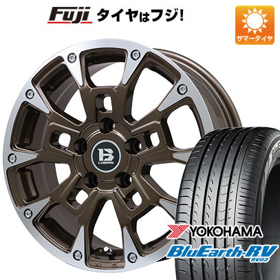 【パンク保証付き】【新品国産車用5穴114.3】 夏タイヤ ホイール4本セット 215/65R16 ヨコハマ ブルーアース RV-03 ビッグウエイ B-LUGNAS BRD(ブロンズポリッシュ) 6.5J 16インチ(送料無料)