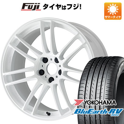【パンク保証付き】【新品国産車用5穴114.3】 夏タイヤ ホイール4本セット 205/50R17 ヨコハマ ブルーアース RV-03 WORK ワーク エモーション ZR7 7J 17インチ(送料無料)｜フジコーポレーション