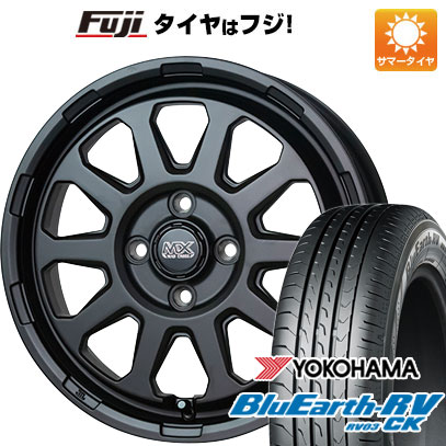 【パンク保証付き】【新品 軽自動車】N-BOX タント スペーシア 夏タイヤ ホイール4本セット 155/65R14 ヨコハマ ブルーアース RV-03CK ホットスタッフ マッドクロス レンジャー 4.5J 14インチ(送料無料)